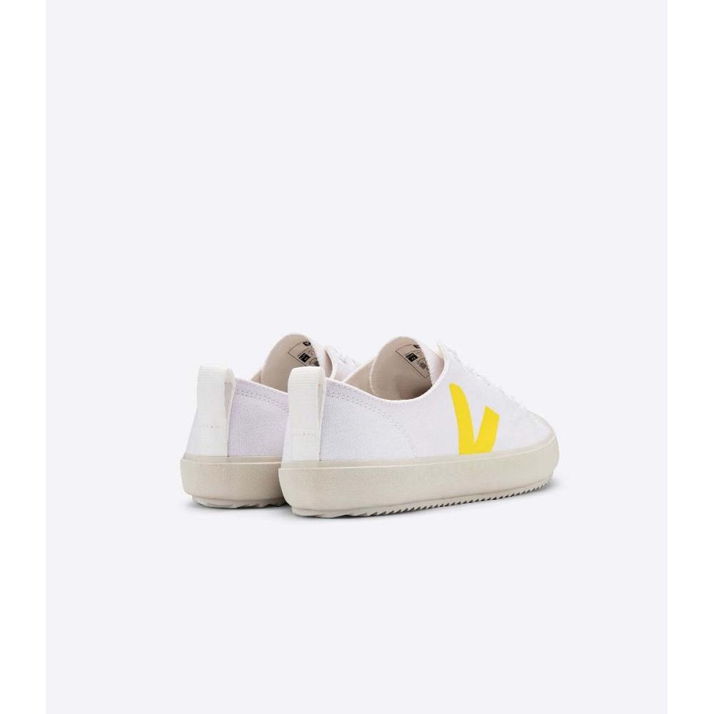 Veja NOVA CANVAS Schoenen Dames White/Yellow | NL 477RVD